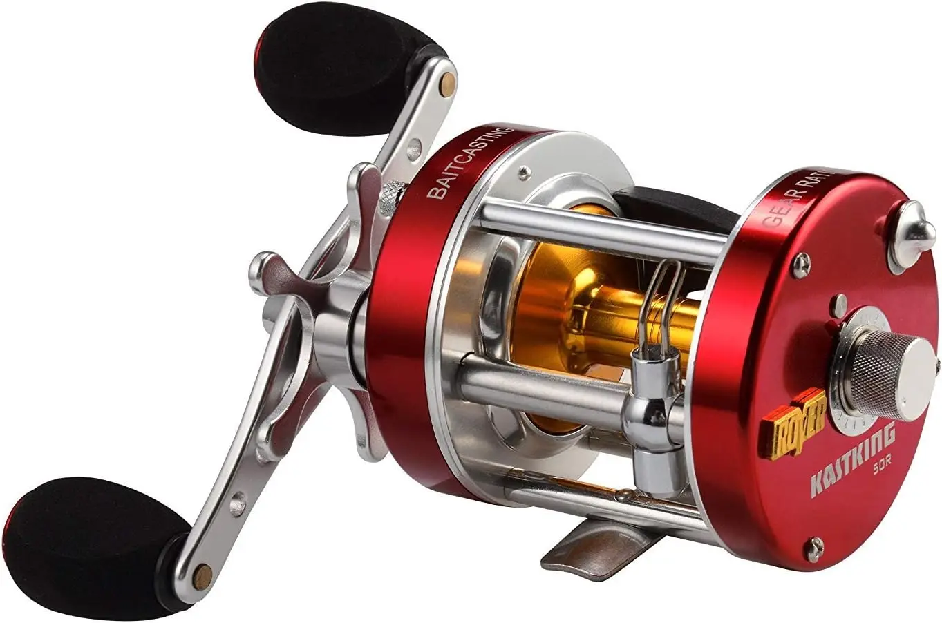 Round Baitcasting Fishing Reel, Saltwater Freshwater Conventional Reel, Reinforced Metal Body, 6+1 Bearings, 15LB Drag
Round Baitcasting Fishing Reel, Saltwater Freshwater Conventional Reel, Reinforced Metal Body, 6+1 Bearings, 15LB Drag