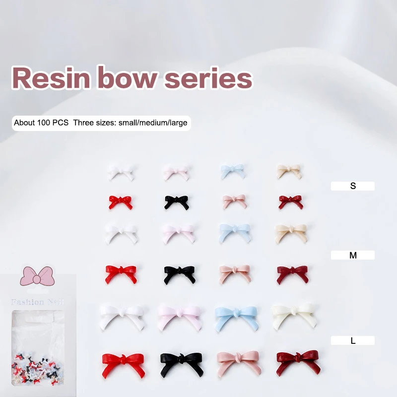 100Pcs S/M/L Solid Color Bowknots Resin Nail Art Decorations 3D Mini Cute Line Bows Nail Charms For DIY Hair Clip Accessories
100Pcs S/M/L Solid Color Bowknots Resin Nail Art Decorations 3D Mini Cute Line Bows Nail Charms For DIY Hair Clip Accessories