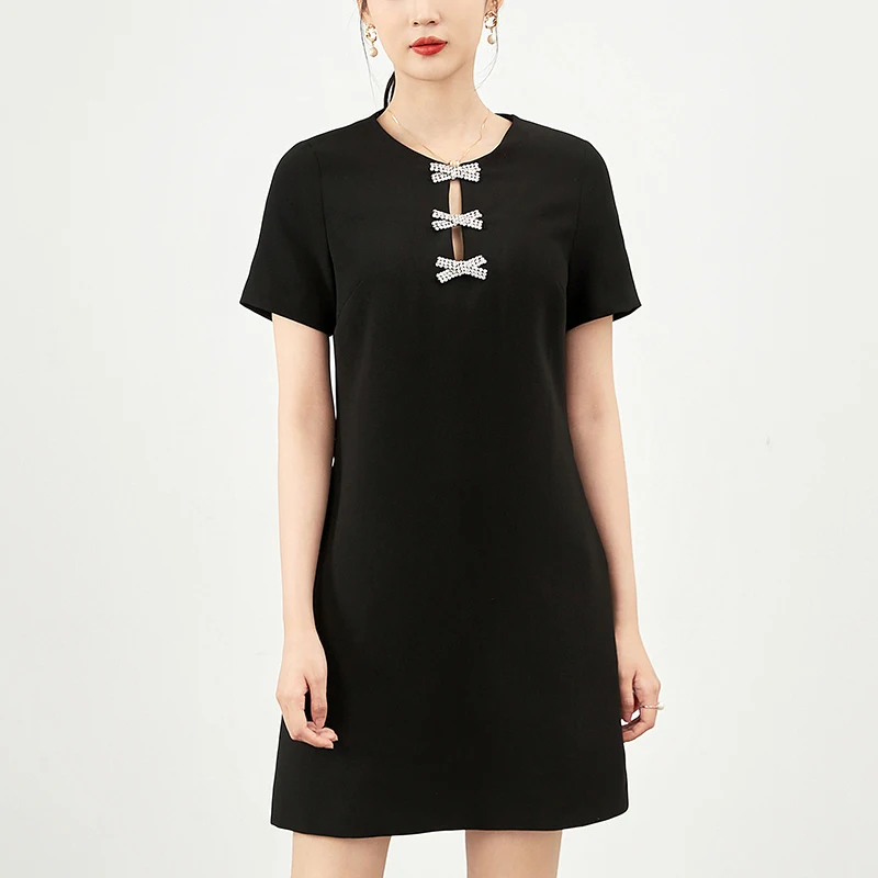 Elegant Fashion Dresses For Women 2024 Summer Diamonds Short Sleeve Women's Party Dress Office Lady Black White Dress A-line
Elegant Fashion Dresses For Women 2024 Summer Diamonds Short Sleeve Women's Party Dress Office Lady Black White Dress A-line