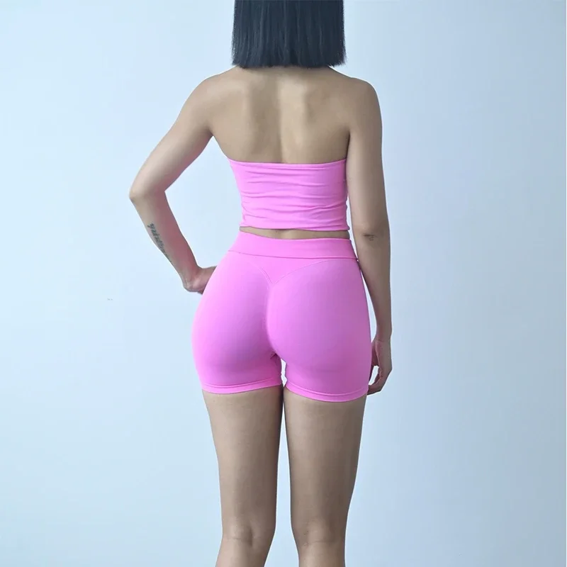 2 Sets Of Women's Yoga Fitness Wear Unlined Corset Top+High-Waisted Seamless Shorts Gym Sports Casual Wear Sports Outfit
2 Sets Of Women's Yoga Fitness Wear Unlined Corset Top+High-Waisted Seamless Shorts Gym Sports Casual Wear Sports Outfit