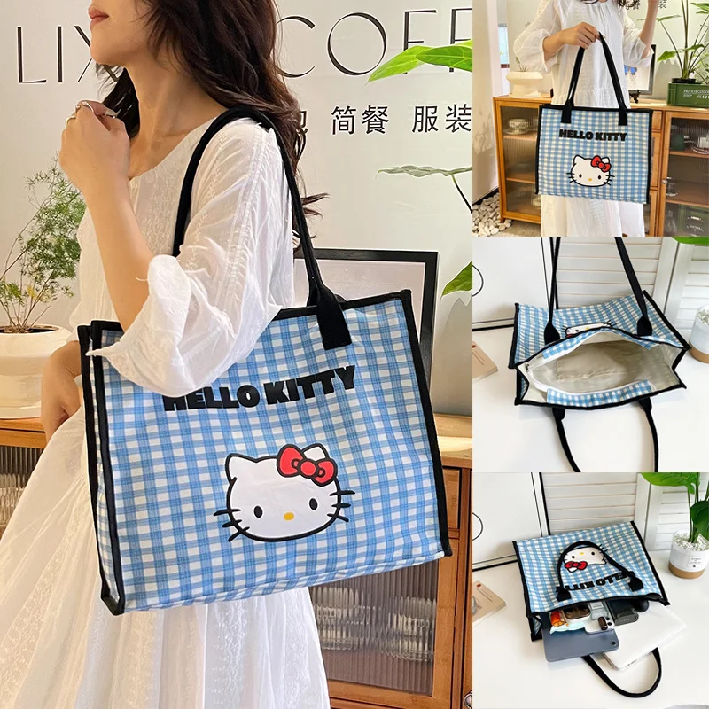 Sanrio Hello Kitty сумка на плечо женская модная сумка большой емкости мультфильм дорожные сумки для хранения студенческая повседневная сумка-тоут подарки
Sanrio Hello Kitty сумка на плечо женская модная сумка большой емкости мультфильм дорожные сумки для хранения студенческая повседневная сумка-тоут подарки