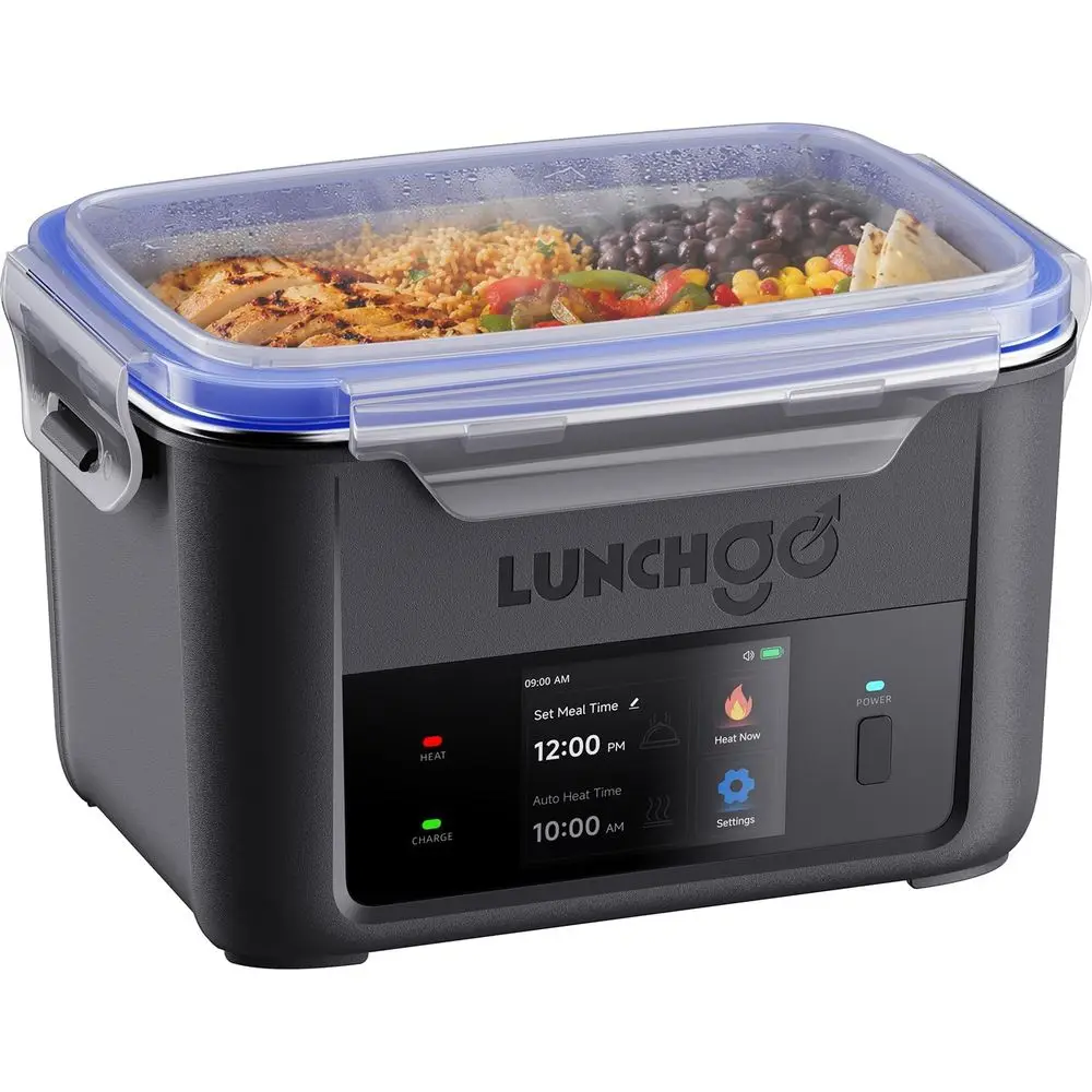 Portable Electric Heated Lunch Box, Battery-Powered, 5-Cup Capacity, Up to 250°F, Programmable Heating, Rechargeable Food Warmer
Portable Electric Heated Lunch Box, Battery-Powered, 5-Cup Capacity, Up to 250°F, Programmable Heating, Rechargeable Food Warmer