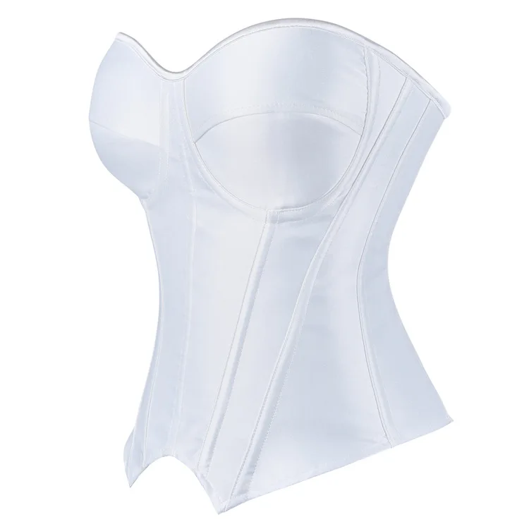 White Corset with Cup Sexy Vintage Lace Up Zip Tube Top Gothic Black Bustier Elegant Office Lady Striped Corsets Body Shaper
White Corset with Cup Sexy Vintage Lace Up Zip Tube Top Gothic Black Bustier Elegant Office Lady Striped Corsets Body Shaper