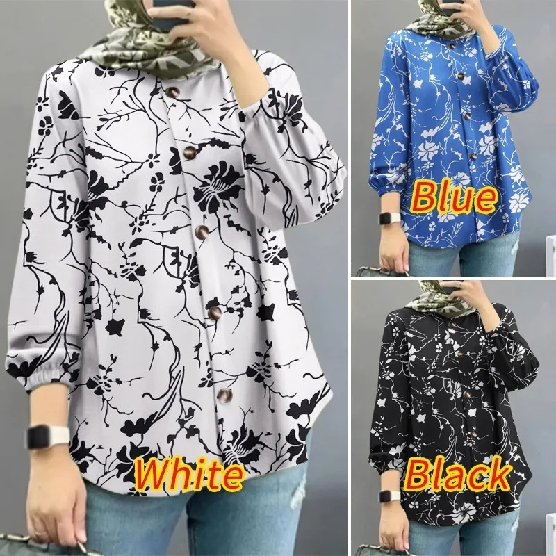Malay 2025 New Women's Muslim Floral Shirt with Fashionable Bubble Sleeves Robe Abaya Ramadan Dubai Luxury Islam Elegant
Malay 2025 New Women's Muslim Floral Shirt with Fashionable Bubble Sleeves Robe Abaya Ramadan Dubai Luxury Islam Elegant