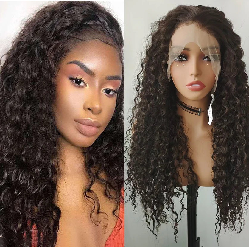 WIF Long Dark Brown Curly Wig 13 x 4 Lace Front Free Part Natural Hairline Heat Synthetic Fiber for Women Daily Use
WIF Long Dark Brown Curly Wig 13 x 4 Lace Front Free Part Natural Hairline Heat Synthetic Fiber for Women Daily Use