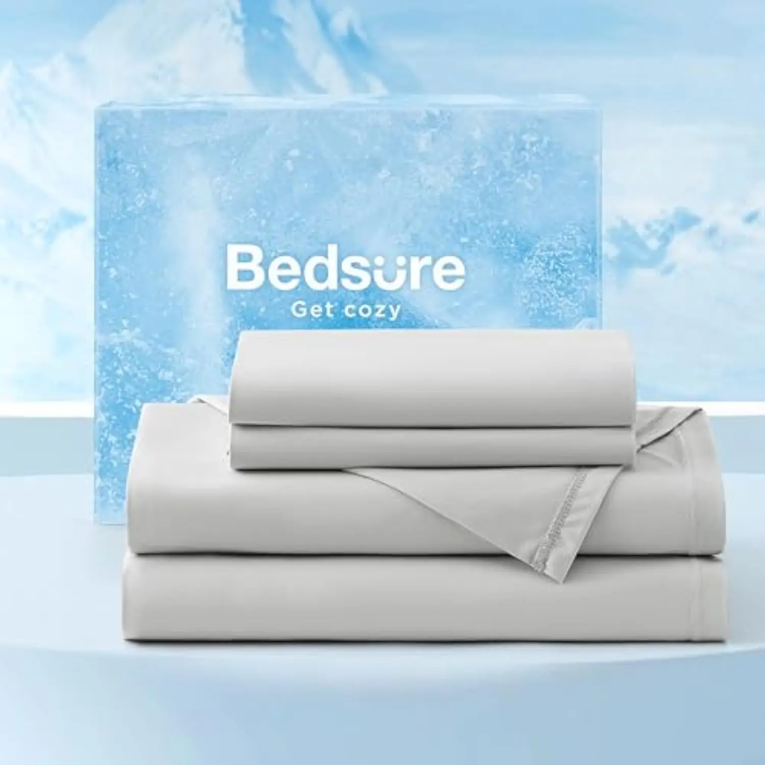Cooling Sheets King Size, Cooling Bed Sheets for Hot Sleepers, Chill Cool Sheet, Deep Pocket Up to 17.5 Inches, Soft & Breatha
Cooling Sheets King Size, Cooling Bed Sheets for Hot Sleepers, Chill Cool Sheet, Deep Pocket Up to 17.5 Inches, Soft & Breatha