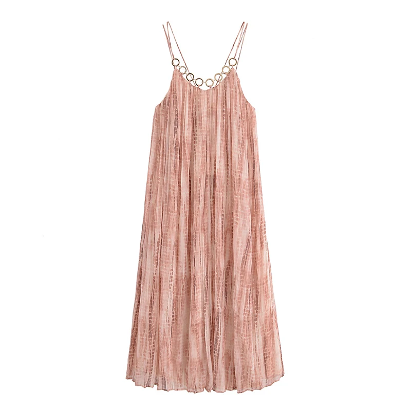 YENKYE Sexy Spaghetti Straps Tie Dye Dress Women Fashion Backless V Neck Pleated Midi Holiday Summer Dresses Beach Vestidos
YENKYE Sexy Spaghetti Straps Tie Dye Dress Women Fashion Backless V Neck Pleated Midi Holiday Summer Dresses Beach Vestidos