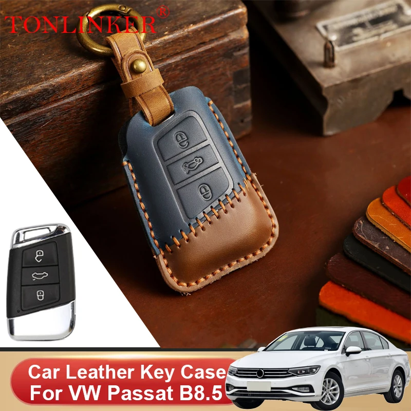 Genuine Leather Car Key Case For Volkswagen VW Passat B8 B8.5 Teramont Atlas Shell Remote Cover Car Styling Keychain Accessories
Genuine Leather Car Key Case For Volkswagen VW Passat B8 B8.5 Teramont Atlas Shell Remote Cover Car Styling Keychain Accessories