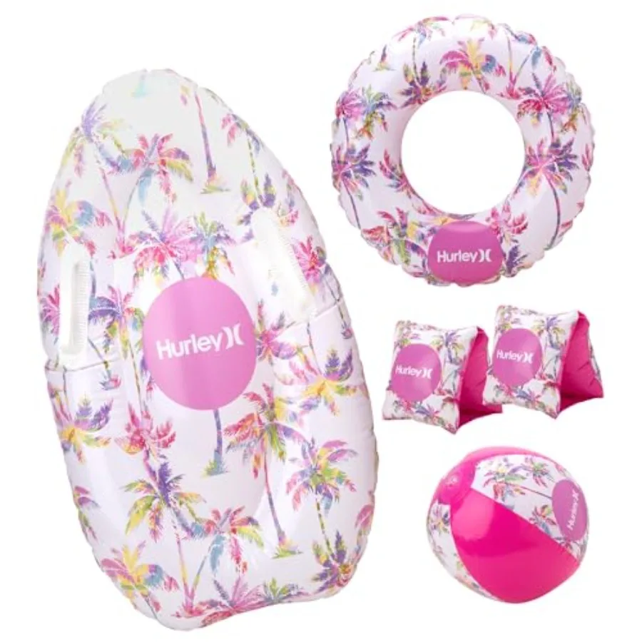 Pool Floats Set - 5 Pcs Beach Ball, Arm Bands, Swim Rings and Swimming Board for - Inflatable Pool Floaties
Pool Floats Set - 5 Pcs Beach Ball, Arm Bands, Swim Rings and Swimming Board for - Inflatable Pool Floaties