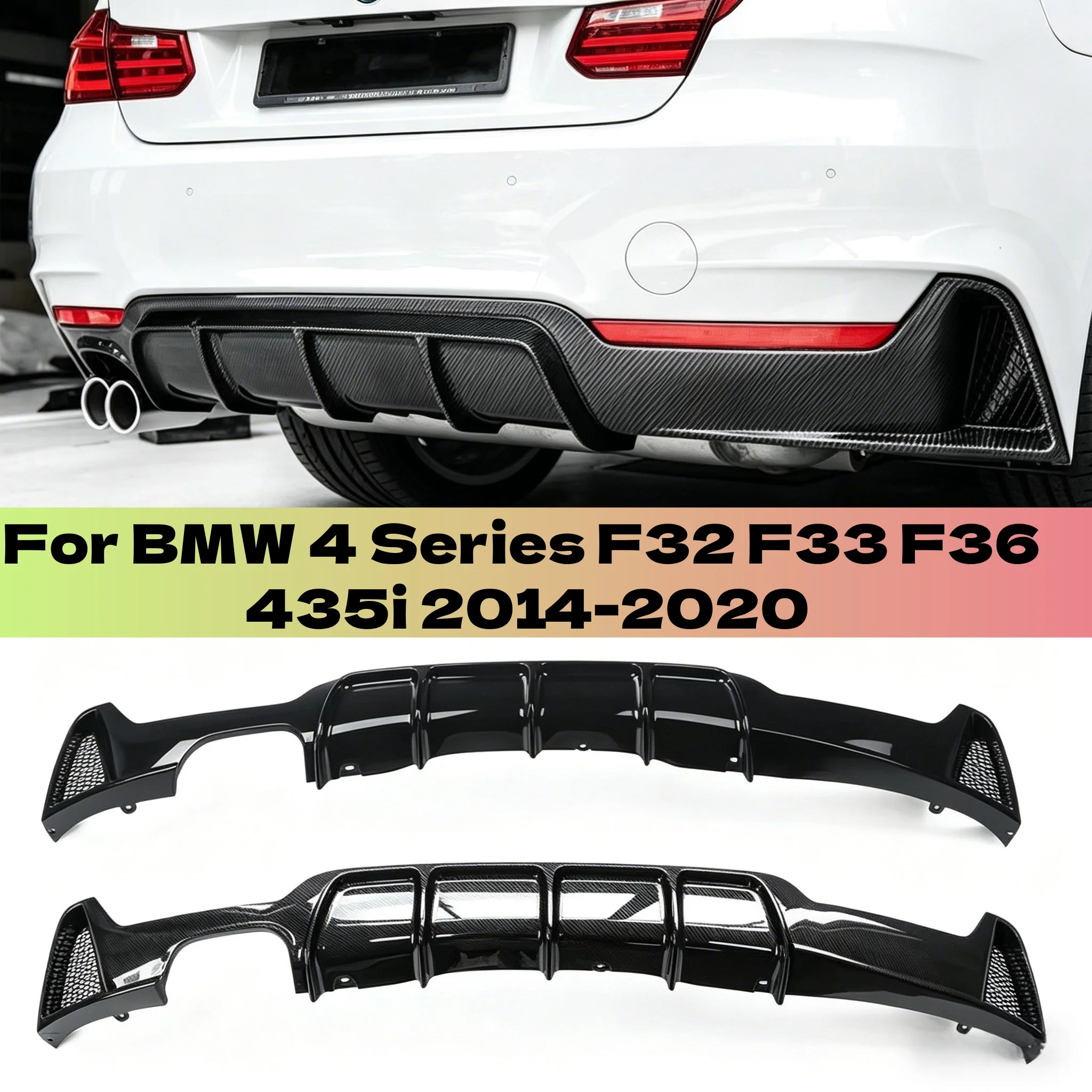 Rear Bumper Diffuser Lip Splitter Spoiler Plate Guard Auto Exterior For BMW 4 Series F32 F33 F36 435i 2014-2020 M-Sporty Body
Rear Bumper Diffuser Lip Splitter Spoiler Plate Guard Auto Exterior For BMW 4 Series F32 F33 F36 435i 2014-2020 M-Sporty Body