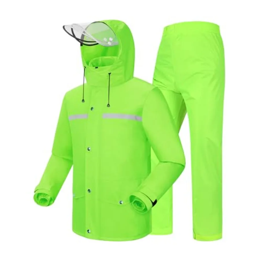 iCreek Rain Suit Waterproof Jacket and Pants Hi Vis Raincoat for Men and Women Reflective Outdoor for All-Sport Work
iCreek Rain Suit Waterproof Jacket and Pants Hi Vis Raincoat for Men and Women Reflective Outdoor for All-Sport Work