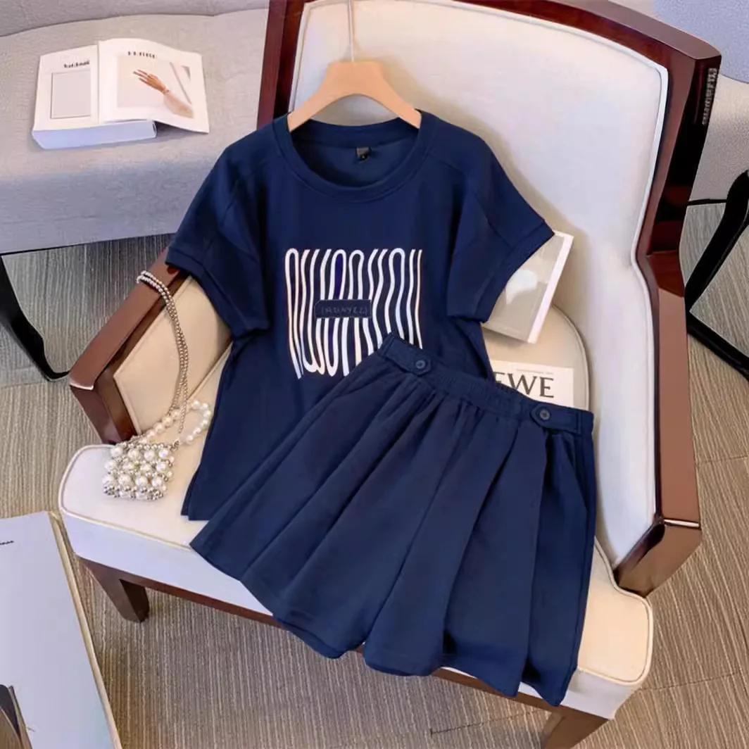 Casual Letter Printing Sets For Women Summer Round Neck T-shirt And Shorts Elegant Women's 2 Pieces Sets
Casual Letter Printing Sets For Women Summer Round Neck T-shirt And Shorts Elegant Women's 2 Pieces Sets