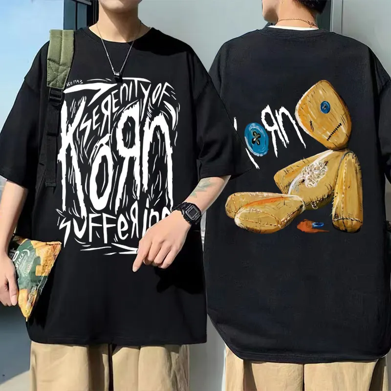 Rock Band Korn World Tour Music Print Tshirt Summer Men Women Oversized Crewneck T-shirt Male Fashion Vintage Casual T Shirts
Rock Band Korn World Tour Music Print Tshirt Summer Men Women Oversized Crewneck T-shirt Male Fashion Vintage Casual T Shirts