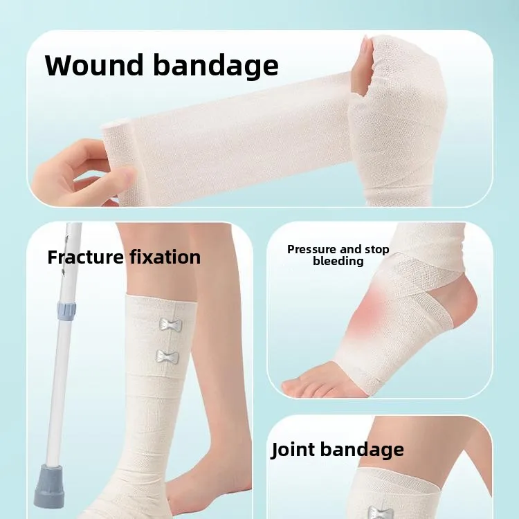 Elastic Gauze Bandage with Hook - Breathable Medical Wrap for Sports & First Aid
Elastic Gauze Bandage with Hook - Breathable Medical Wrap for Sports & First Aid