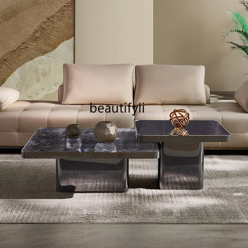 zq Natural Stone Tea Table Italian Minimalist Square Coffee Table Combination Natural Marble Tea Table
zq Natural Stone Tea Table Italian Minimalist Square Coffee Table Combination Natural Marble Tea Table