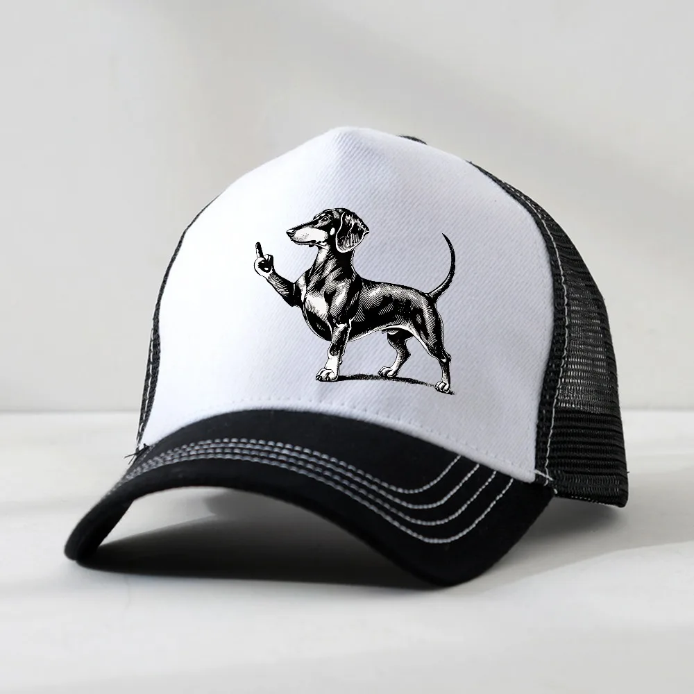 Black dachshund and middle finger hat discrimination funny Baseball Cap unisex Mesh breathable Trucker Hat Gift Hats
Black dachshund and middle finger hat discrimination funny Baseball Cap unisex Mesh breathable Trucker Hat Gift Hats