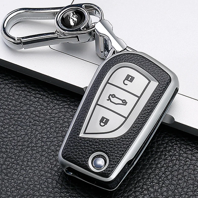 Leather Style Car Remote Key Case Cover Fob For Toyota Auris Corolla Reiz Avensis Verso Yaris Aygo Rav4 Scion TC IM 2017 2016
Leather Style Car Remote Key Case Cover Fob For Toyota Auris Corolla Reiz Avensis Verso Yaris Aygo Rav4 Scion TC IM 2017 2016