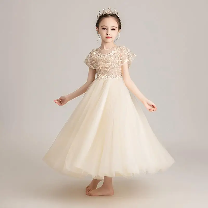 Children's Evening Dress Little Girl Birthday Stylish Puffy Tulle Flower Girl Princess Dress Girls Piano Performance Dress Princ
Children's Evening Dress Little Girl Birthday Stylish Puffy Tulle Flower Girl Princess Dress Girls Piano Performance Dress Princ