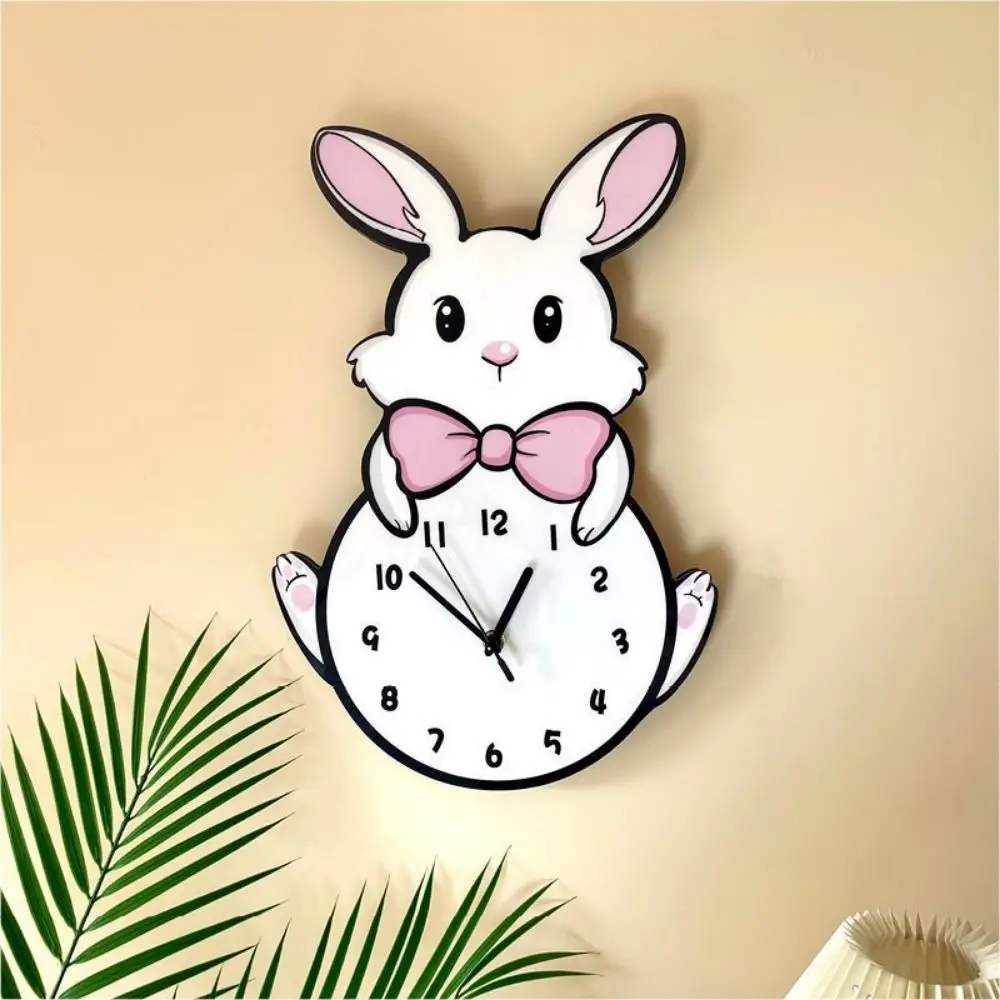 Funny Cute Little White Rabbit Wall Clock Silent Hanging Cartoon Wall Clock Decorative Digital Wall Clock Kindergarten
Funny Cute Little White Rabbit Wall Clock Silent Hanging Cartoon Wall Clock Decorative Digital Wall Clock Kindergarten