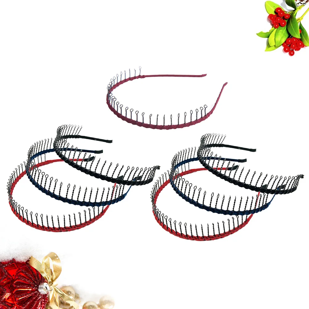 7Pcs Metal Hairbands Anti-Slip Long Teeth Hair Hoop for Sports Makeup Face Washing Durable Hair Accessories Mixed Colors
7Pcs Metal Hairbands Anti-Slip Long Teeth Hair Hoop for Sports Makeup Face Washing Durable Hair Accessories Mixed Colors