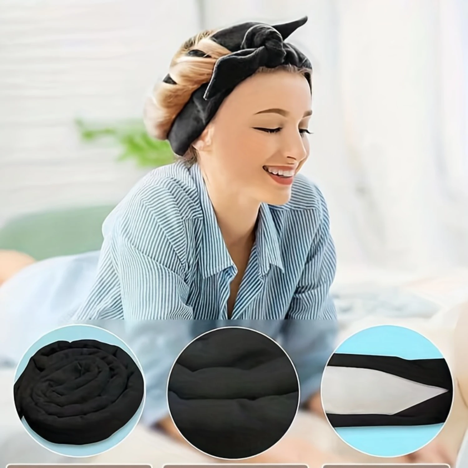 Heatless Curling Rod Headband - Effortless, Damage-Free Curling, Gentle No-Heat Hair Curlers, Easy DIY Styling Tools, Soft Sleep
Heatless Curling Rod Headband - Effortless, Damage-Free Curling, Gentle No-Heat Hair Curlers, Easy DIY Styling Tools, Soft Sleep