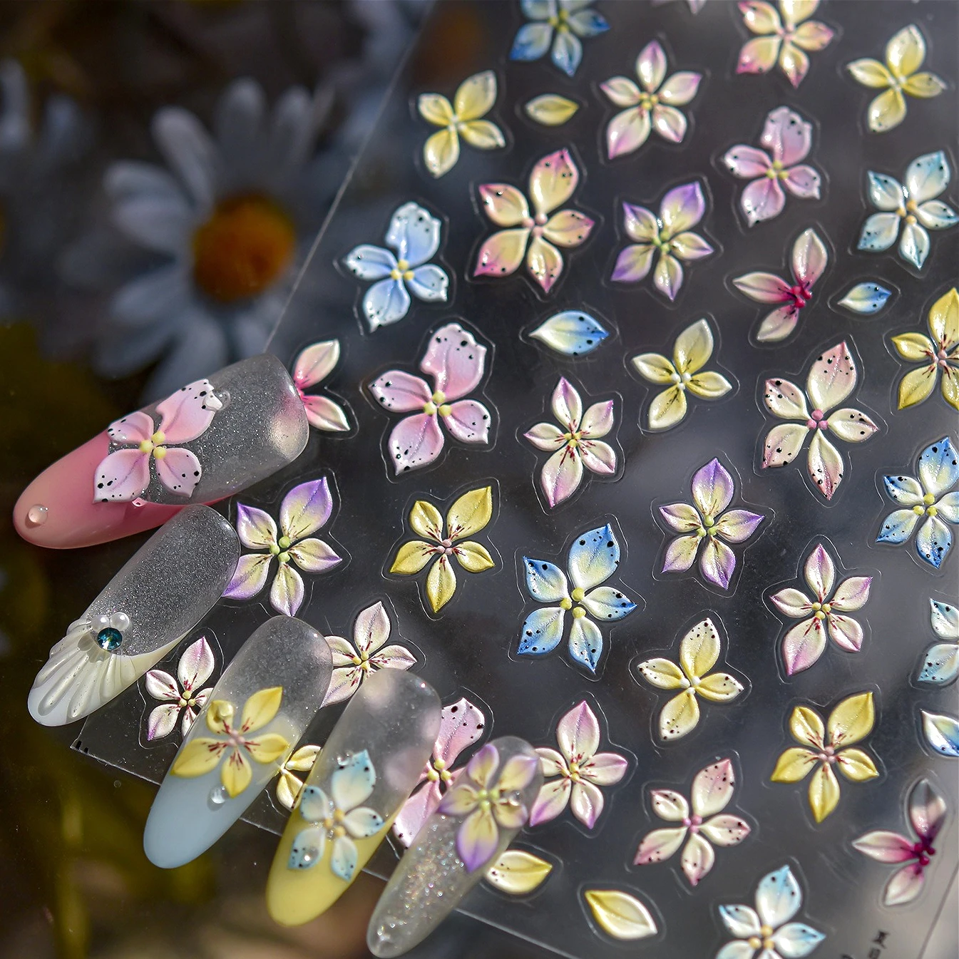 Delicate Colourful Flower Petal Embossed Petalage Jelly Lifelike Garden Floral Chic Nail Art Decoration Stickers Manicure Decals
Delicate Colourful Flower Petal Embossed Petalage Jelly Lifelike Garden Floral Chic Nail Art Decoration Stickers Manicure Decals