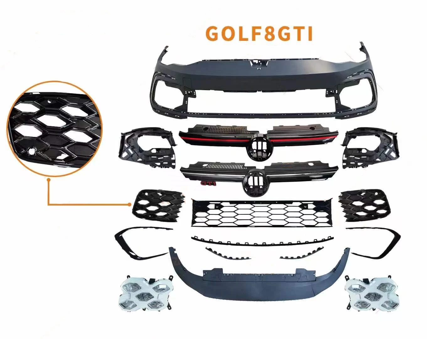 Для Volkswagen GOLF 8, передние и задние автомобильные бамперы 2020-2022 гг.
Для Volkswagen GOLF 8, передние и задние автомобильные бамперы 2020-2022 гг.