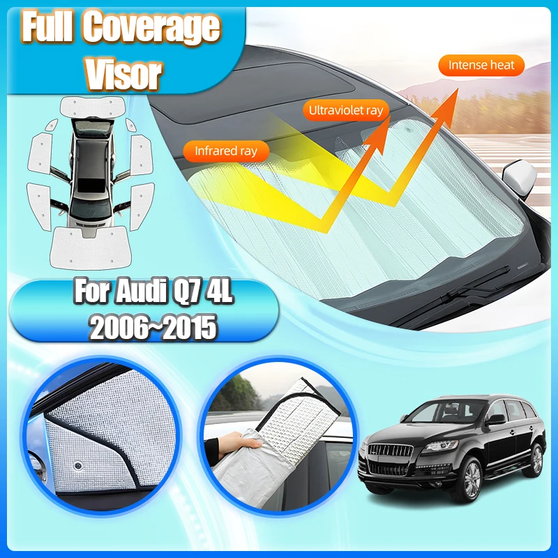 Car Full Coverage Sunshades For Audi Q7 Accessories 2014 2013 2012 4L MK1 2006~2015 Window Anti-UV Windshields Car Accessories
Car Full Coverage Sunshades For Audi Q7 Accessories 2014 2013 2012 4L MK1 2006~2015 Window Anti-UV Windshields Car Accessories