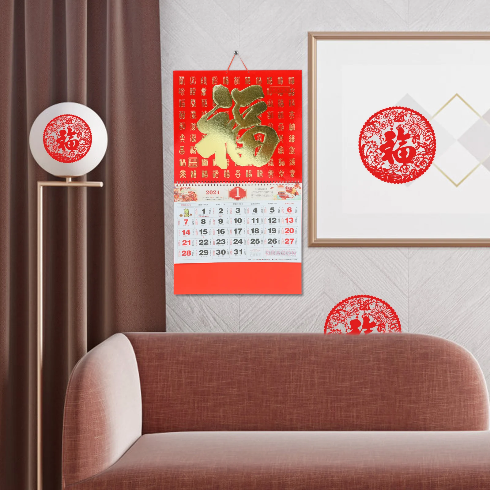 Calendar Wall Vietnamese New Year Traditional Hanging Paper Chinese Lunar Style Exquisite Planner
Calendar Wall Vietnamese New Year Traditional Hanging Paper Chinese Lunar Style Exquisite Planner