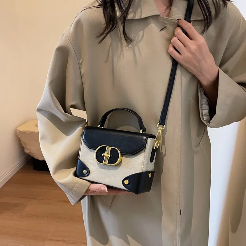 2025 New Retro Color-Block Handbag Box Shoulder Bag Versatile Textured Crossbody Bag for Women
2025 New Retro Color-Block Handbag Box Shoulder Bag Versatile Textured Crossbody Bag for Women