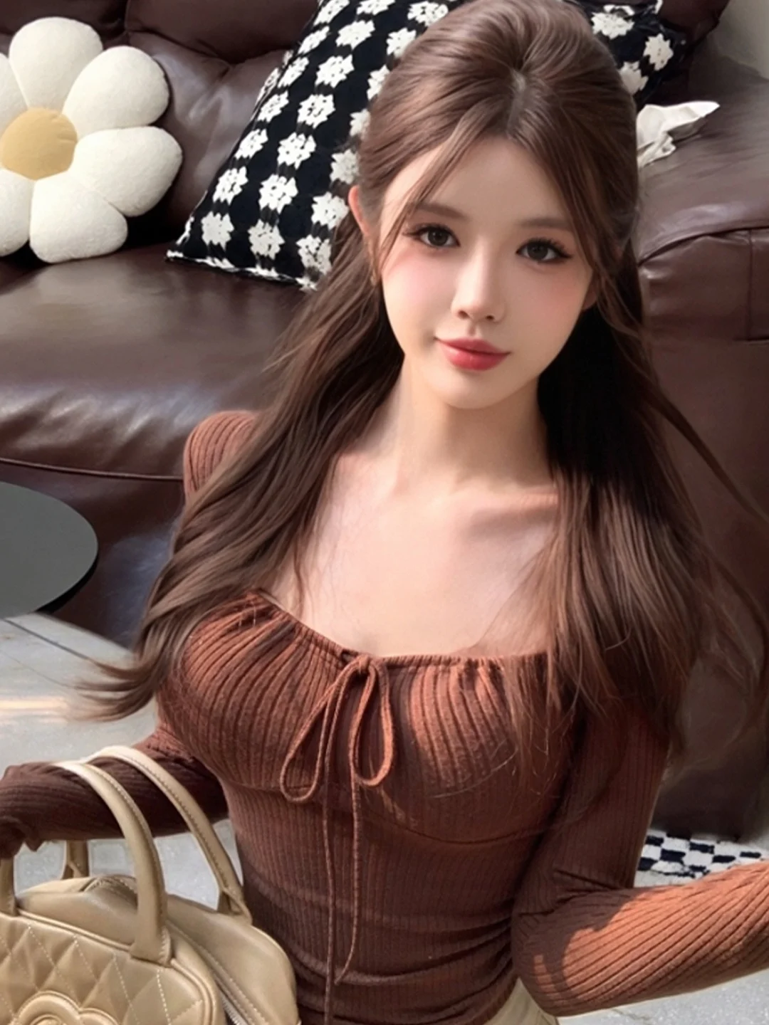 Korean Style Long Sleeve Women's Base Shirt Square Collar Design White Enhancing T-Shirt Autumn Winter Fashion Tie Dye Striped
Korean Style Long Sleeve Women's Base Shirt Square Collar Design White Enhancing T-Shirt Autumn Winter Fashion Tie Dye Striped