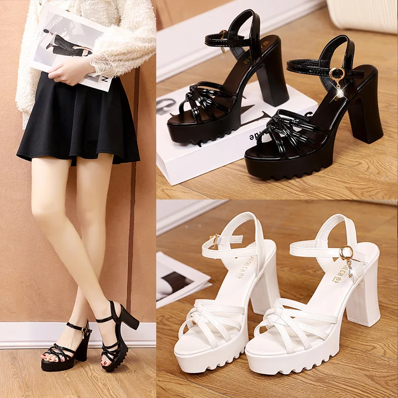 High heeled sandals for women with thick heels versatile and slim Summer stylish height increasing women's shoes
High heeled sandals for women with thick heels versatile and slim Summer stylish height increasing women's shoes