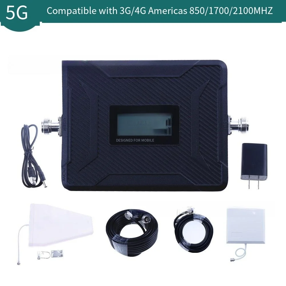 Dual Band Americas 3G4G Mobile Signal Amplifier 850/1700/2100MHz Home Signal Enhancer for Improved Mobile Reception
Dual Band Americas 3G4G Mobile Signal Amplifier 850/1700/2100MHz Home Signal Enhancer for Improved Mobile Reception