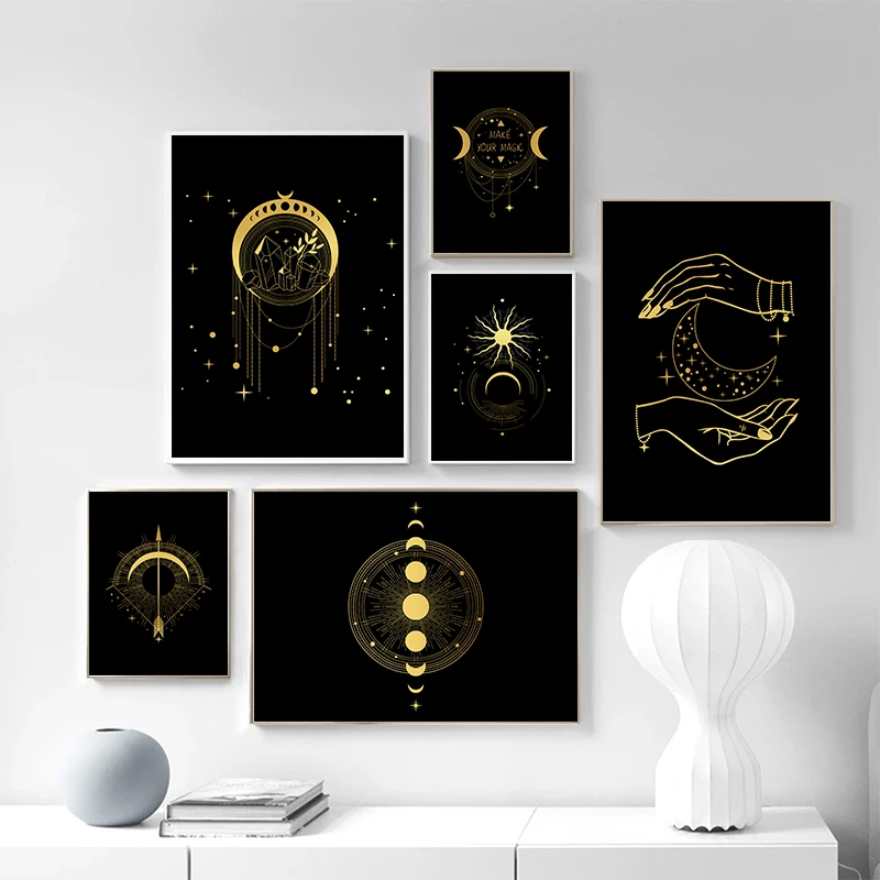 6Pcs/Set Abstract Moon and Star Canvas Poster Wall Art, Wall Decorative Paintings, Modern Living Room and Room Home Decoration
6Pcs/Set Abstract Moon and Star Canvas Poster Wall Art, Wall Decorative Paintings, Modern Living Room and Room Home Decoration
