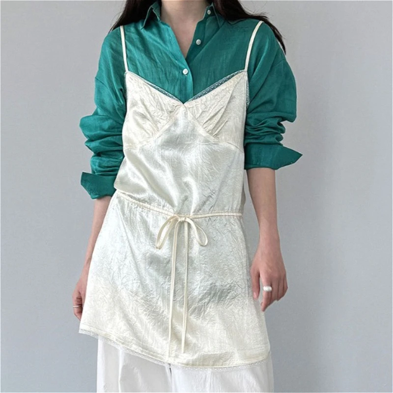Mid Length Dress Women Dresses A Line Vestidos Y2k Streetwear V Neck Sleeveless Sling Lace Elegant Splice Party Night Work 2026
Mid Length Dress Women Dresses A Line Vestidos Y2k Streetwear V Neck Sleeveless Sling Lace Elegant Splice Party Night Work 2026