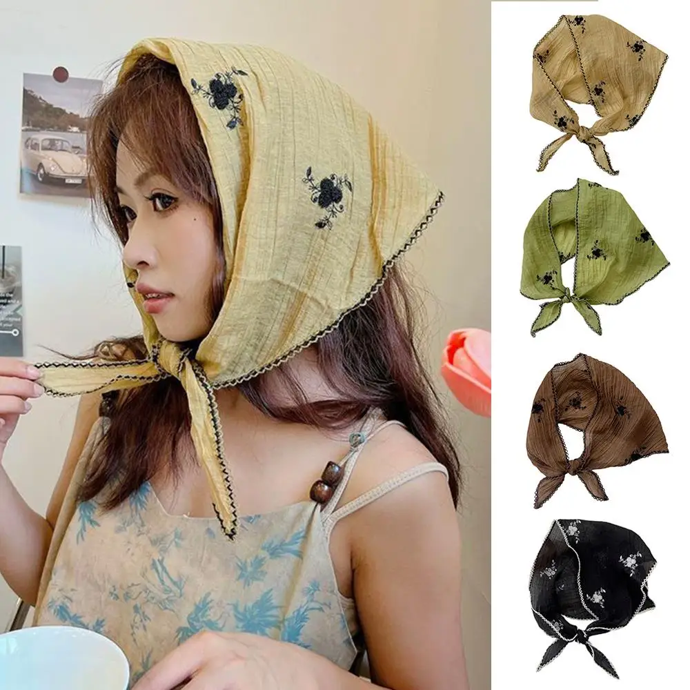 Thin Triangular Headscarf Bandana Triangle Cotton Linen Hair Band Headband Sweet Decorative DIY Ribbon Vintage Neckerchief
Thin Triangular Headscarf Bandana Triangle Cotton Linen Hair Band Headband Sweet Decorative DIY Ribbon Vintage Neckerchief