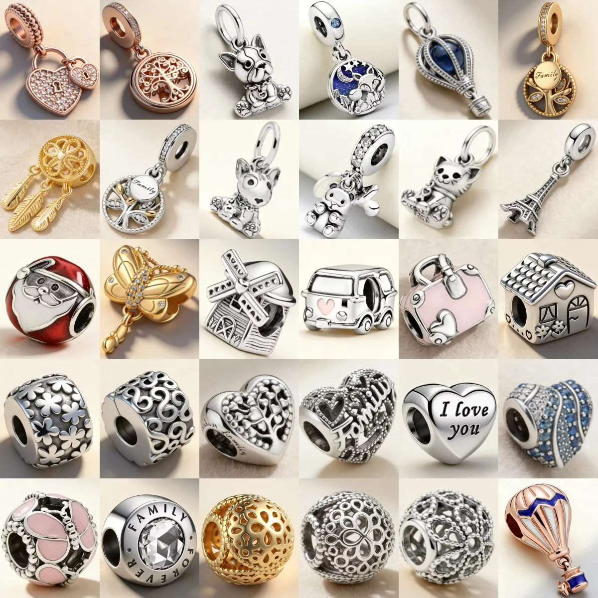 925 Silver Heart Shape, House, Hot Air Balloon Pendant, Suitable For European Original Bracelets, DIY Accessories, Jewelry Gifts
925 Silver Heart Shape, House, Hot Air Balloon Pendant, Suitable For European Original Bracelets, DIY Accessories, Jewelry Gifts