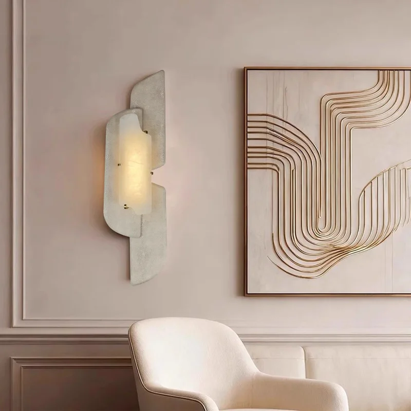 French Luxury Lamp Simple Modern Corridor Away Bedroom Bedside Designer Living Room Background Marble Wall Lamp
French Luxury Lamp Simple Modern Corridor Away Bedroom Bedside Designer Living Room Background Marble Wall Lamp