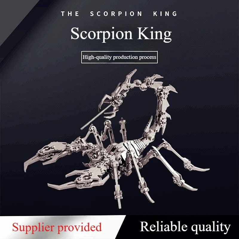 DIY Scorpion King Assemble Toys Colorful 3D Metal Puzzle Decoration Educational Birthday Gifts for Adult Children Kids
DIY Scorpion King Assemble Toys Colorful 3D Metal Puzzle Decoration Educational Birthday Gifts for Adult Children Kids