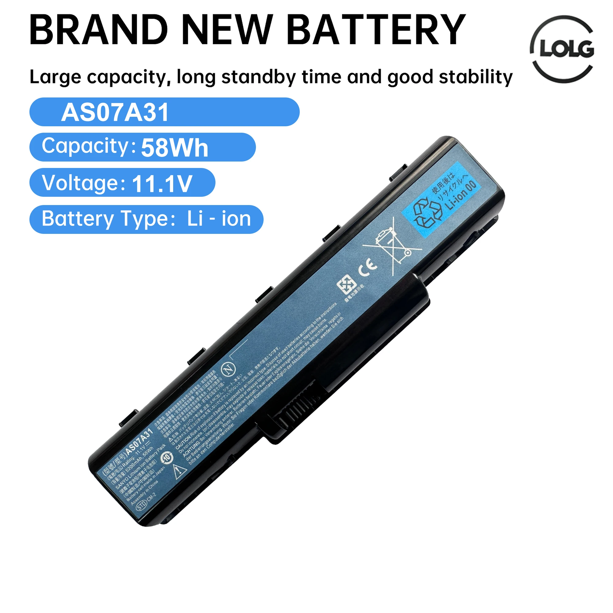 as07a31 Аккумулятор для ноутбука Acer Aspire 5738 5738G 5738Z 5738ZG 5740 5740D 5740DG 5740G 7715Z MS2219 BTP-AS4520G LC.BTP00.012
as07a31 Аккумулятор для ноутбука Acer Aspire 5738 5738G 5738Z 5738ZG 5740 5740D 5740DG 5740G 7715Z MS2219 BTP-AS4520G LC.BTP00.012
