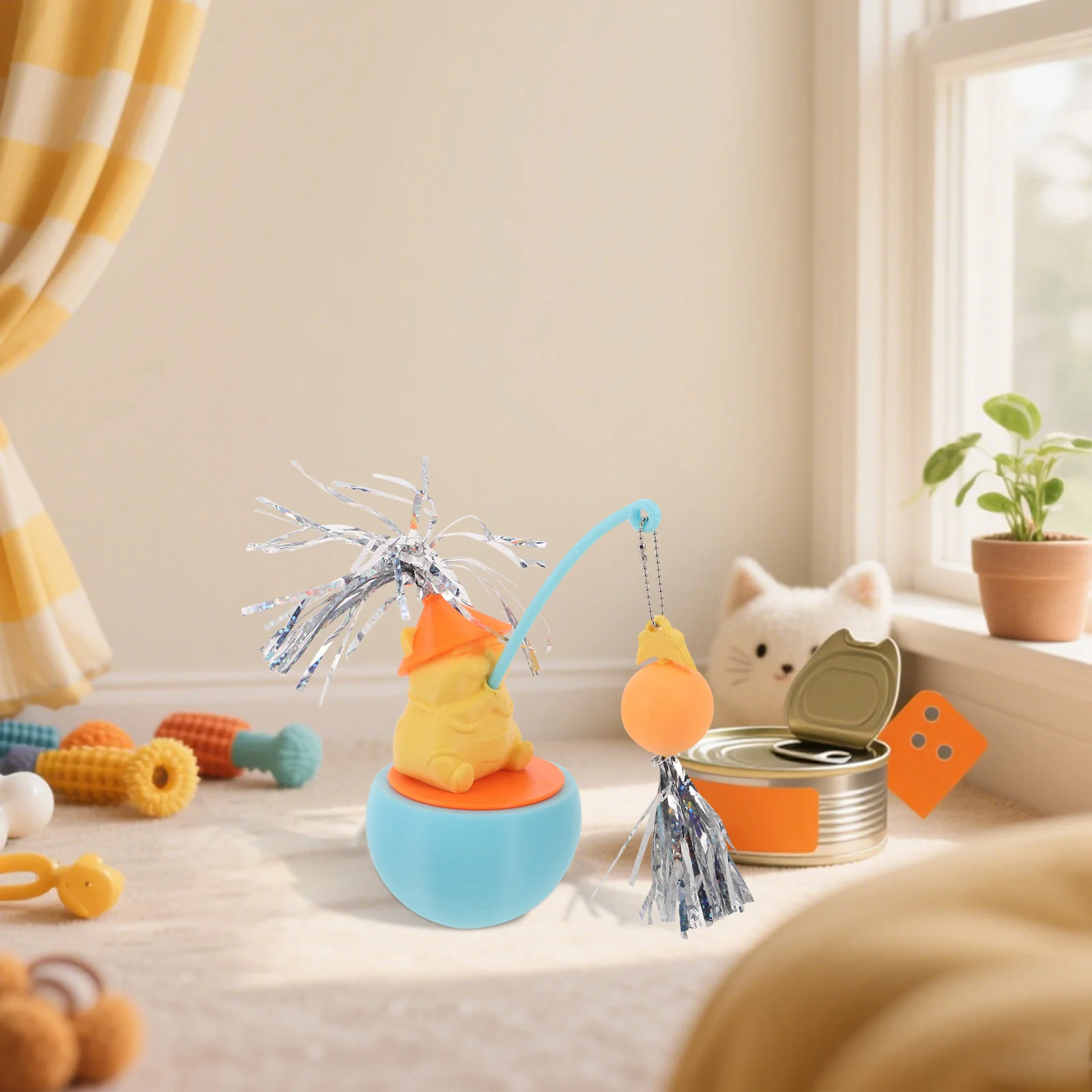 2Pcs Cats Interactive Indoor Kitten Wobbling Tumbler Balls Exercise Entertainment Engaging Bored Cats Kitten Wand Toy
2Pcs Cats Interactive Indoor Kitten Wobbling Tumbler Balls Exercise Entertainment Engaging Bored Cats Kitten Wand Toy