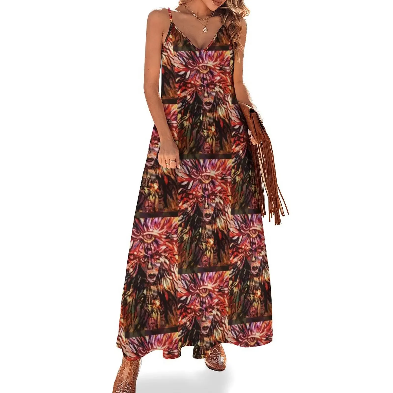 Digital Creation III Sleeveless Dress Long dress clothes for woman Women's summer skirt
Digital Creation III Sleeveless Dress Long dress clothes for woman Women's summer skirt