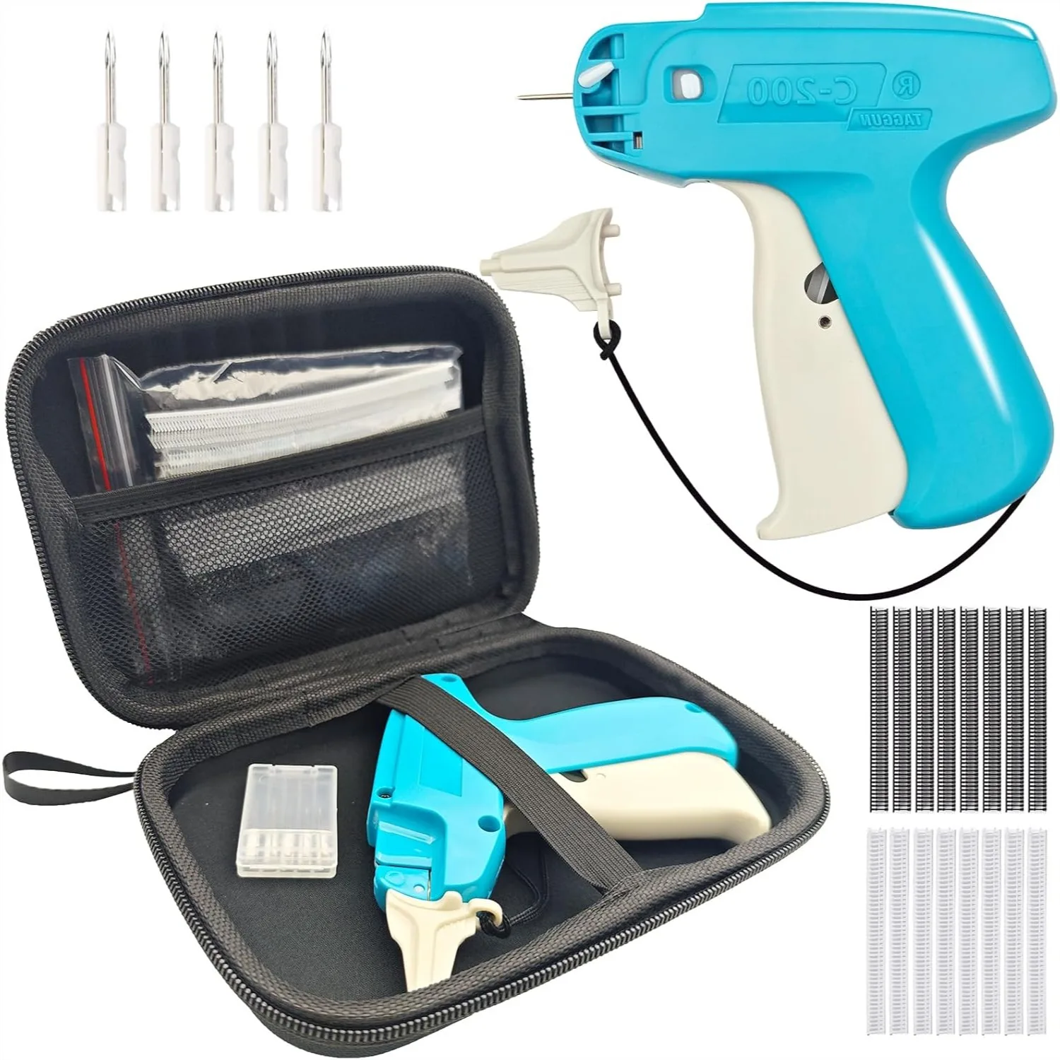Handheld Stitch Gun for Clothes - Quick Clothing Fixer with 2000 Fasteners, 6 Needles and Hard Case
Handheld Stitch Gun for Clothes - Quick Clothing Fixer with 2000 Fasteners, 6 Needles and Hard Case