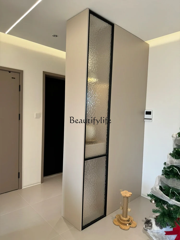 Glass Entryway Cabinet Integrated Partition Home Screen Light Luxury Entryway Display Cabinet
Glass Entryway Cabinet Integrated Partition Home Screen Light Luxury Entryway Display Cabinet
