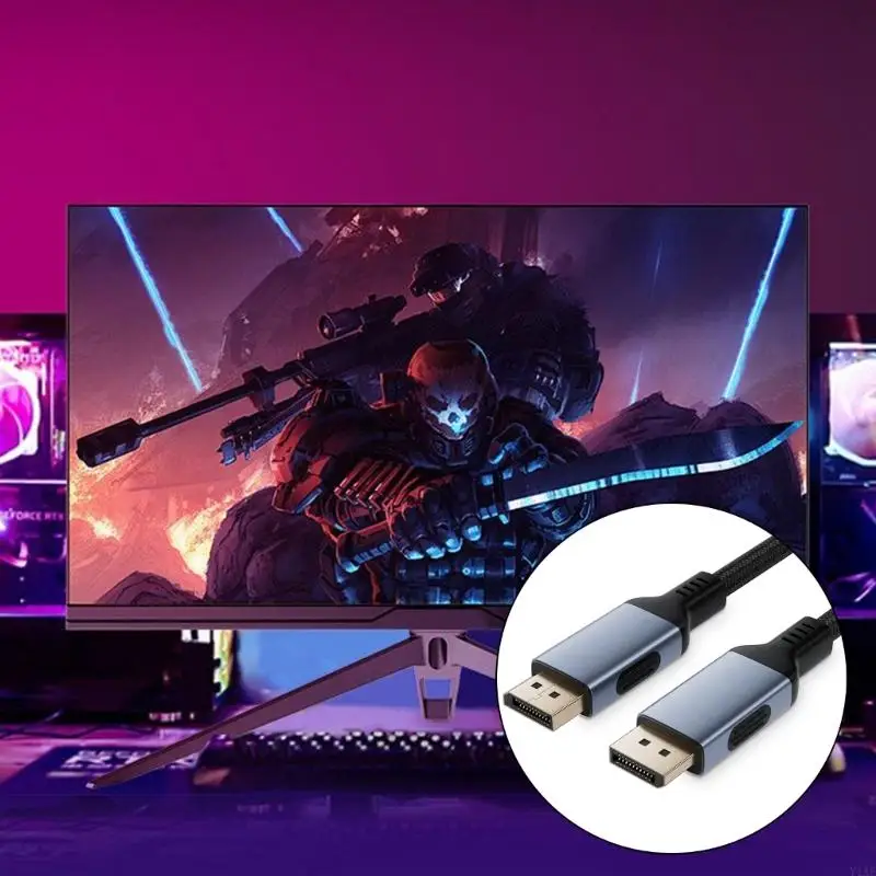 Y1AE DisplayPort 2.1 Cable, 80Gbps, Supports 16K@60Hz, 8K@240Hz Cable for Leading Monitors Brands
Y1AE DisplayPort 2.1 Cable, 80Gbps, Supports 16K@60Hz, 8K@240Hz Cable for Leading Monitors Brands