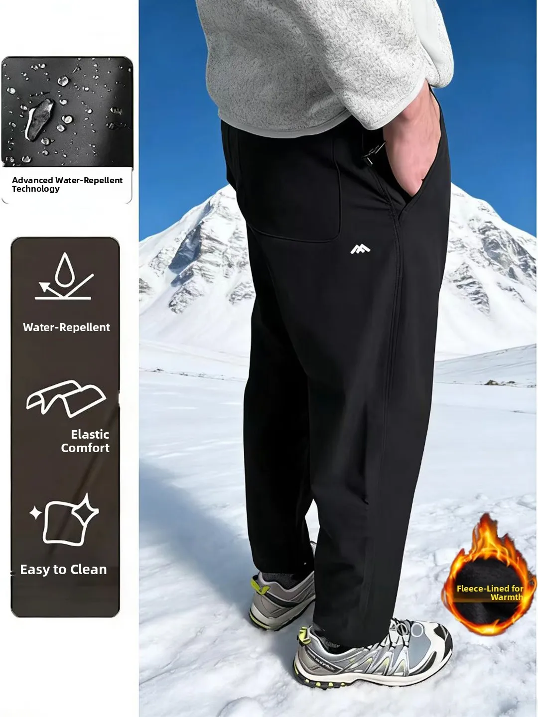 Мужские зимние уличные брюки-карго с мягкой флисовой подкладкой, водонепроницаемые, ветрозащитные, теплые, прямого кроя, повседневные, для холодной погоды
Мужские зимние уличные брюки-карго с мягкой флисовой подкладкой, водонепроницаемые, ветрозащитные, теплые, прямого кроя, повседневные, для холодной погоды