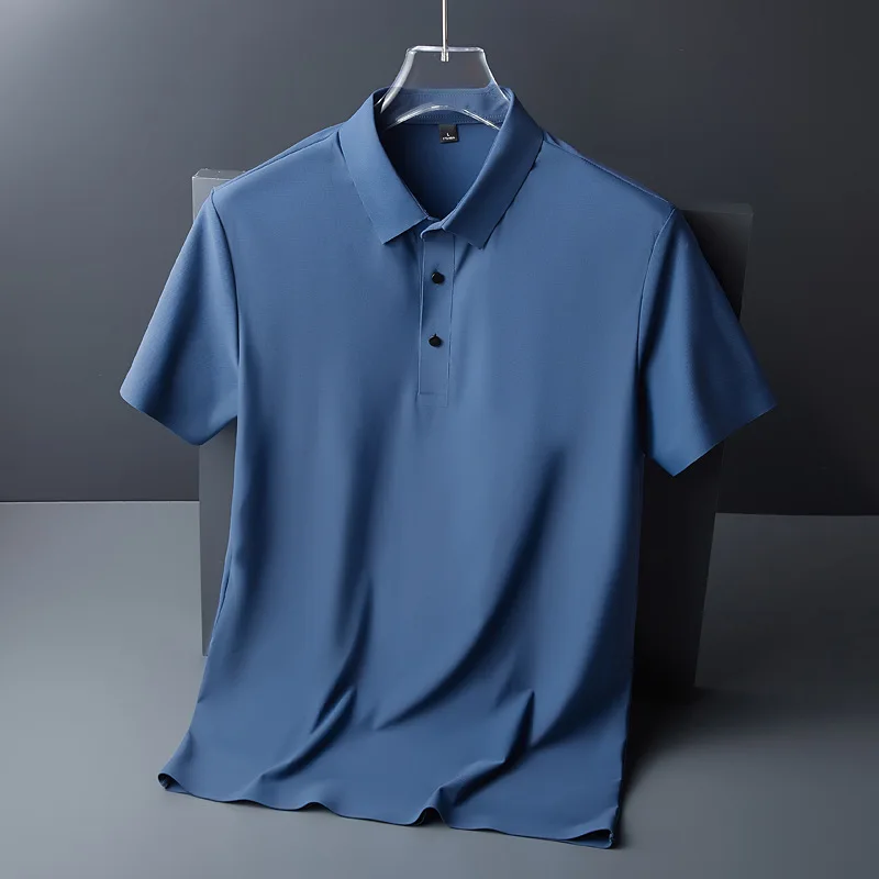 M-5XL Ice Silk Short Sleeve Men's Summer Collar Business Casual Polo Shirt Large Breathable Thin Stretch Quick Drying T-shirt
M-5XL Ice Silk Short Sleeve Men's Summer Collar Business Casual Polo Shirt Large Breathable Thin Stretch Quick Drying T-shirt