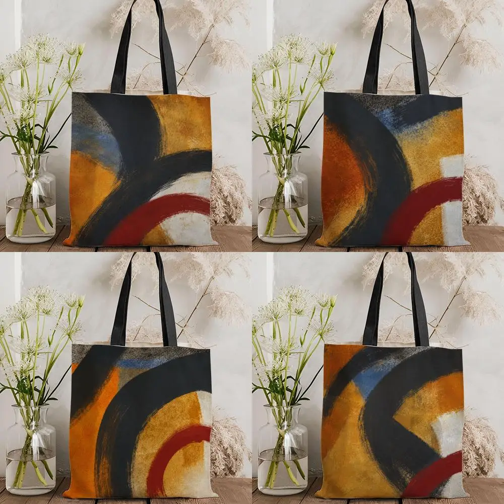 Abstract Arc Pattern Storage Bags Double-Sided Floral Canvas Tote Bag: Large Capacity Aesthetic Shoulder Bag
Abstract Arc Pattern Storage Bags Double-Sided Floral Canvas Tote Bag: Large Capacity Aesthetic Shoulder Bag