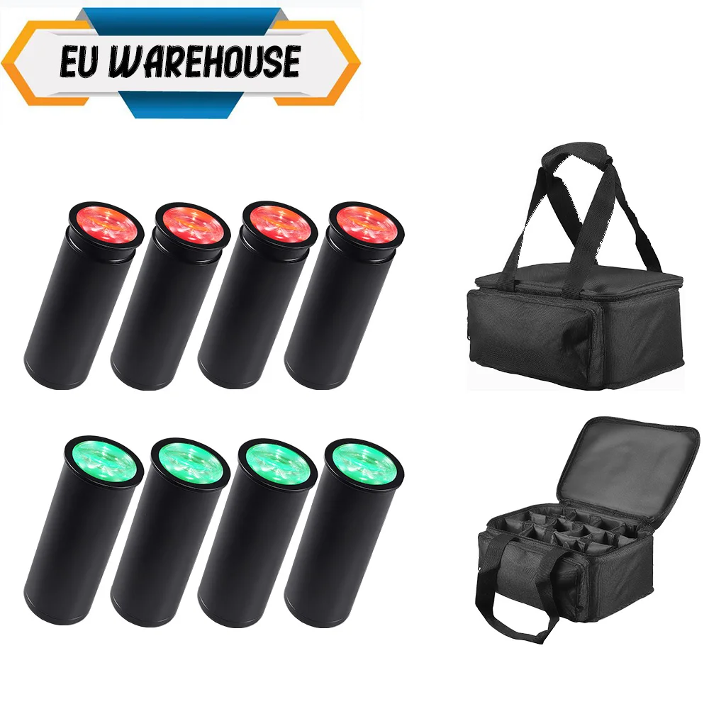 DDP EU Warehouse 8pcs With Bag Chroma Cannons RGBWA UV LED Cans RF Remote Wireless DMX Battery 15W Battery DJ Wedding Uplights
DDP EU Warehouse 8pcs With Bag Chroma Cannons RGBWA UV LED Cans RF Remote Wireless DMX Battery 15W Battery DJ Wedding Uplights