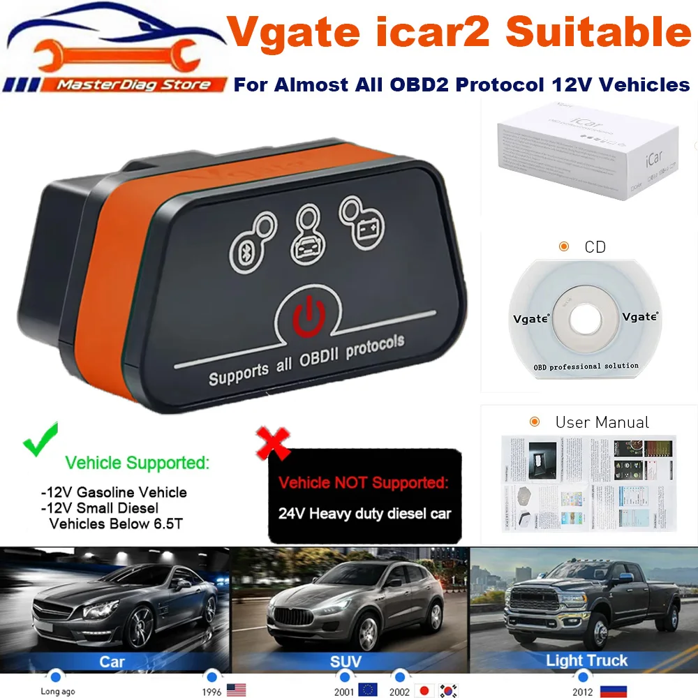 2025 Vgate iCar2 Obd2 Ccanner Bluetooth/Wifi Version Car/Moto Scan Tools Supports TuneECU for Triumph Motorcycles
2025 Vgate iCar2 Obd2 Ccanner Bluetooth/Wifi Version Car/Moto Scan Tools Supports TuneECU for Triumph Motorcycles